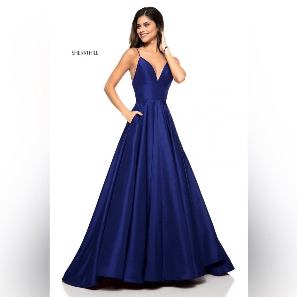 Sherri Hill Royal Blue Prom or Wedding Dress